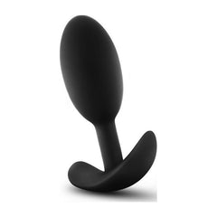 Anal Adventures Platinum Silicone Vibra Slim Plug - Medium - Shhh...