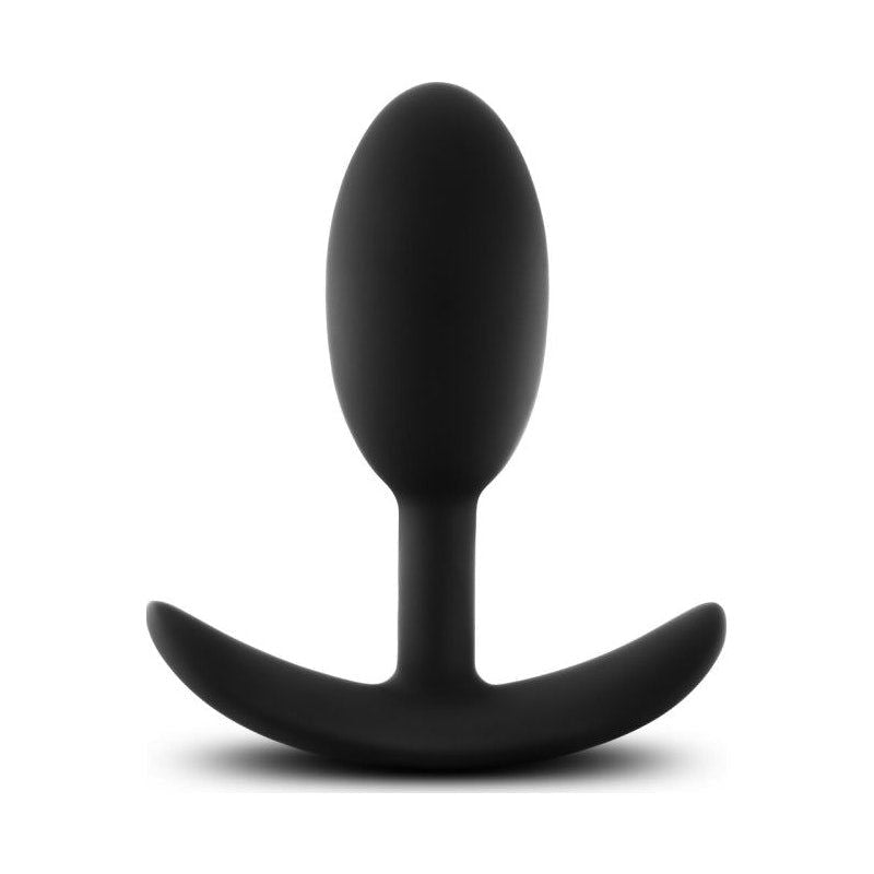 Anal Adventures Platinum Silicone Vibra Slim Plug - Medium - Shhh...
