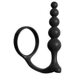 Anal Fantasy Collection Ass-Gasm Cockring with Anal Beads - Shhh...