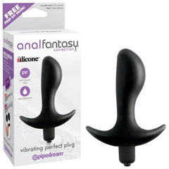Anal Fantasy Collection Vibrating Perfect Plug -  9 cm (3.5'') Vibrating Butt Plug - Shhh...