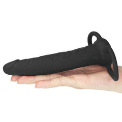 Anal Indulgence Fantasy Double Prober - 15.2 cm (6'') Anal DP Dong w Cock Ring - Shhh...