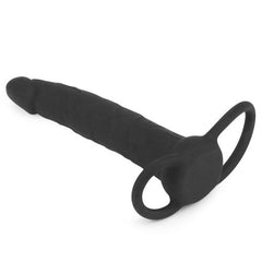 Anal Indulgence Fantasy Double Prober - 15.2 cm (6'') Anal DP Dong w Cock Ring - Shhh...