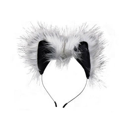 Anal Plug and Ears Set Grey Wolf Tail - Shhh...