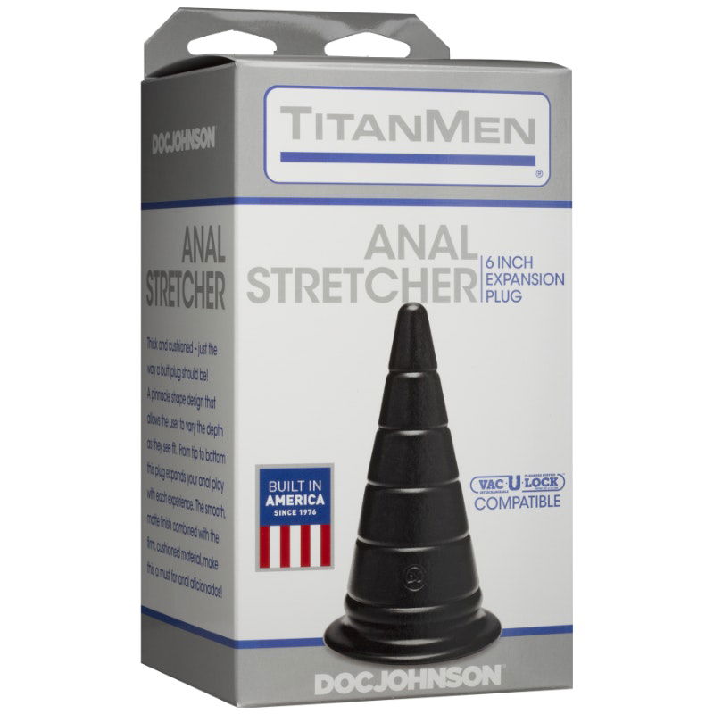 Anal Stretcher 6in Expansion Plug Black - Shhh...