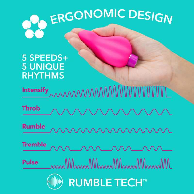 Aria Epic AF - Fuschia USB Rechargeable Stimulator - Shhh...