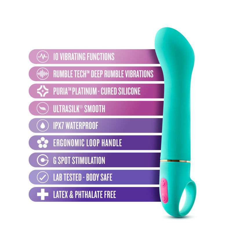 Aria Flirty AF - Teal 16.5 cm Vibrator - Shhh...