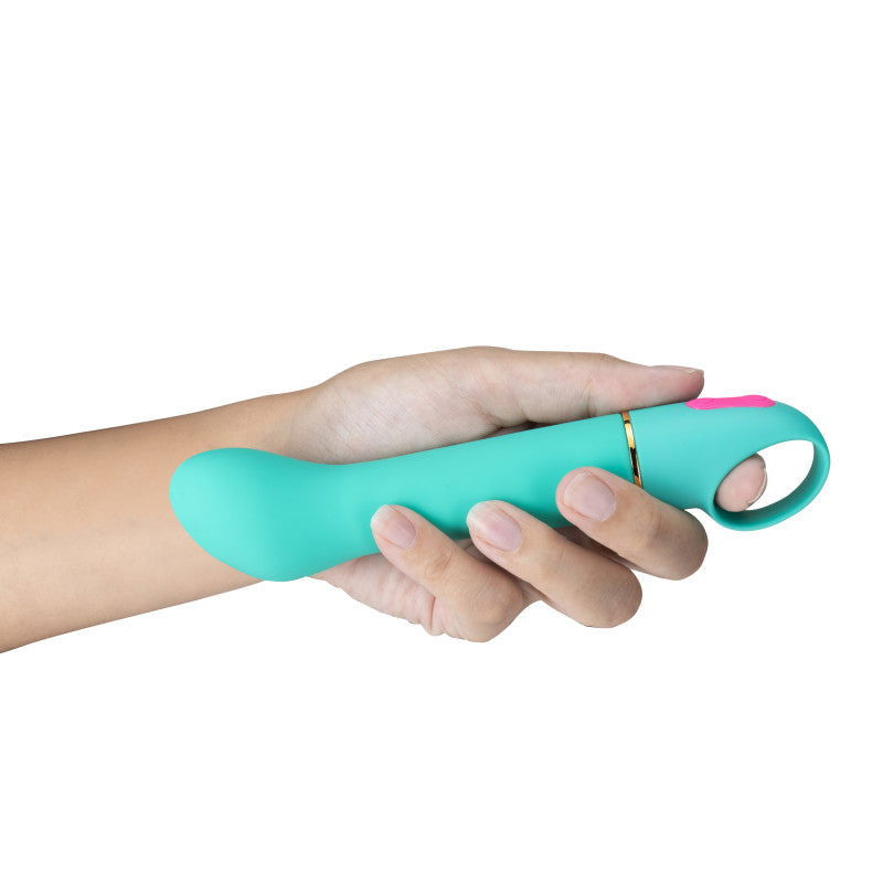 Aria Flirty AF - Teal 16.5 cm Vibrator - Shhh...