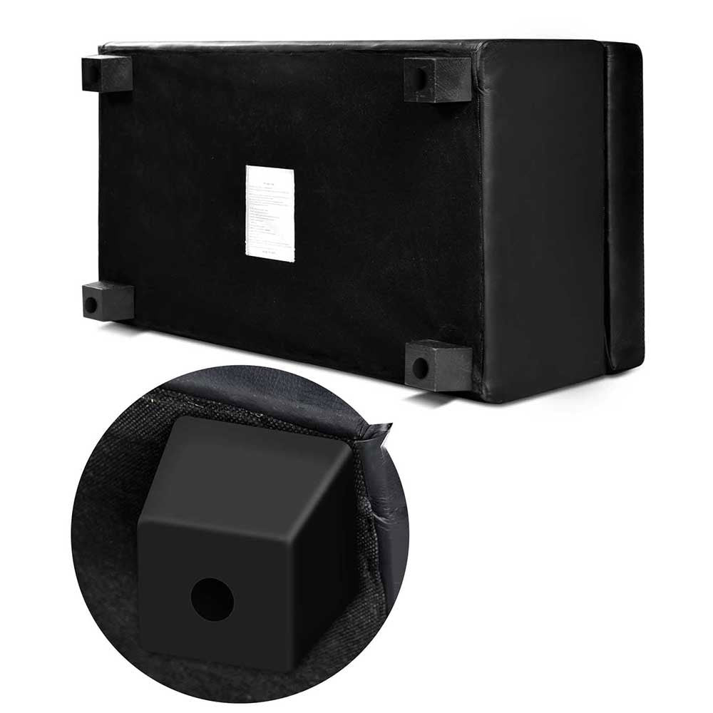 Artiss Ottoman Storage Box - Black SMALL 80cm long - Shhh...