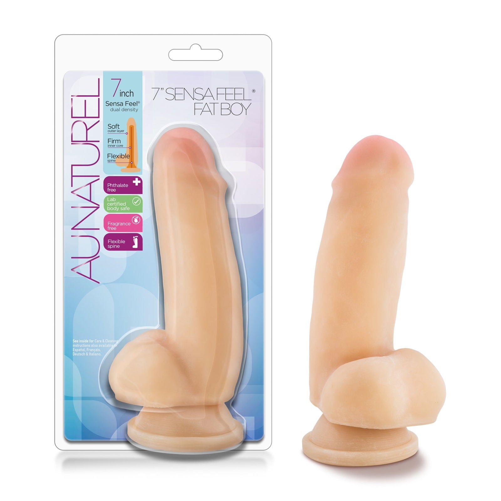 Au Naturel 7in Sensa Feel Fat Boy Beige - Shhh...