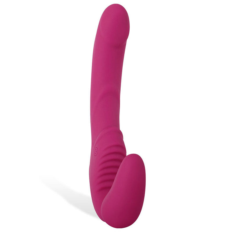 Adam & Eve Eve's Vibrating Strapless Strap-On - Pink