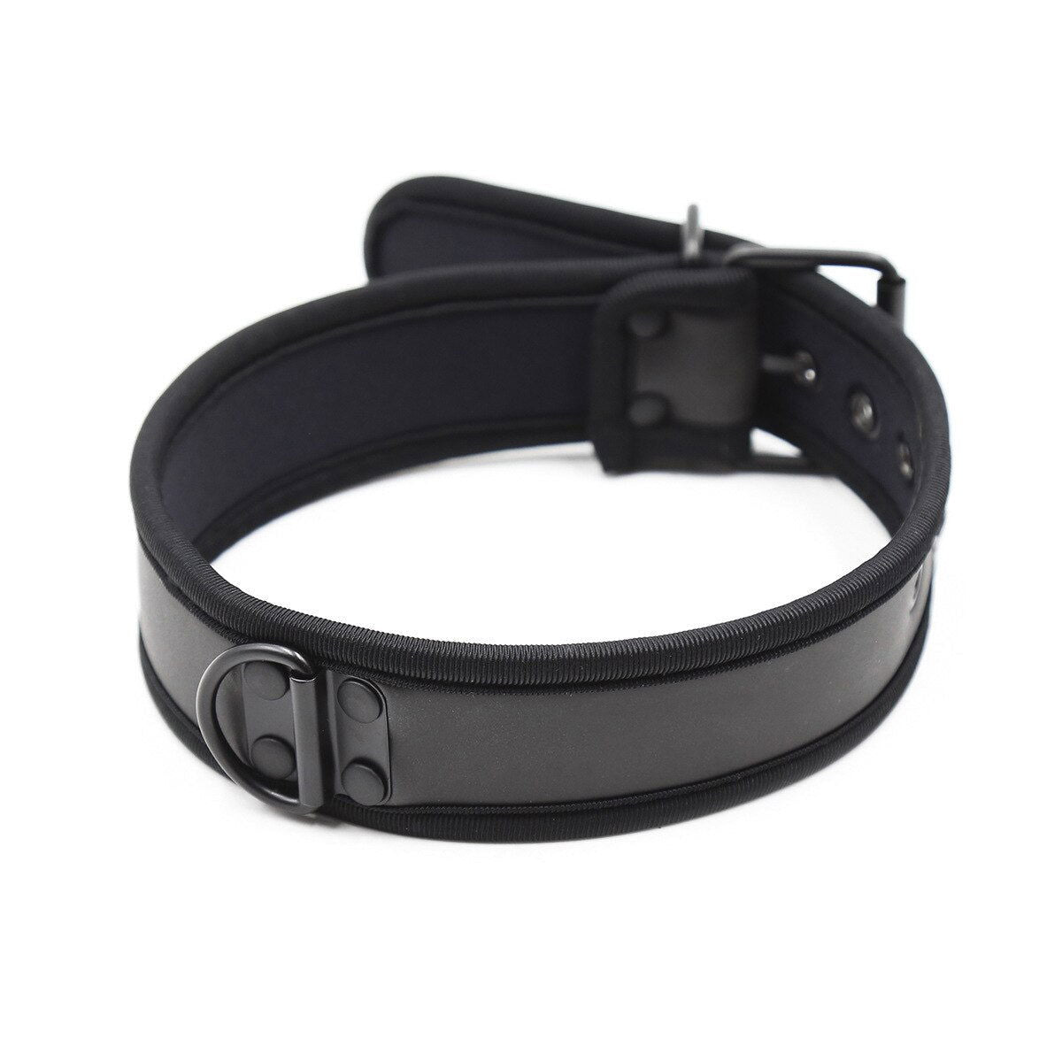 BDSM and Puppy Play Collars with leash ring. 10 colours to choose - Shhh...