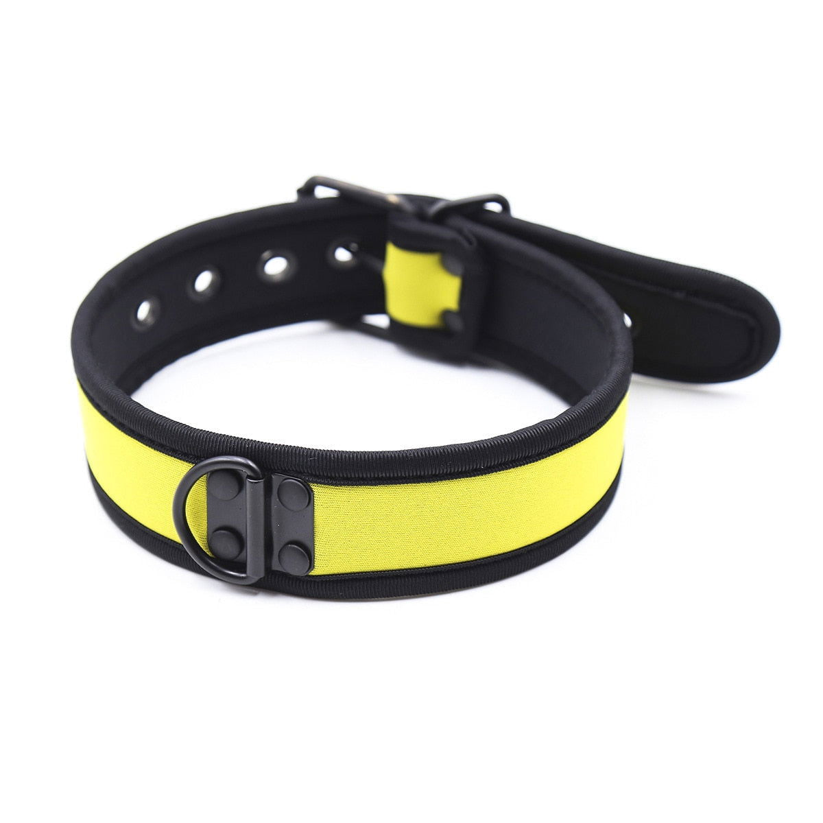 BDSM and Puppy Play Collars with leash ring. 10 colours to choose - Shhh...