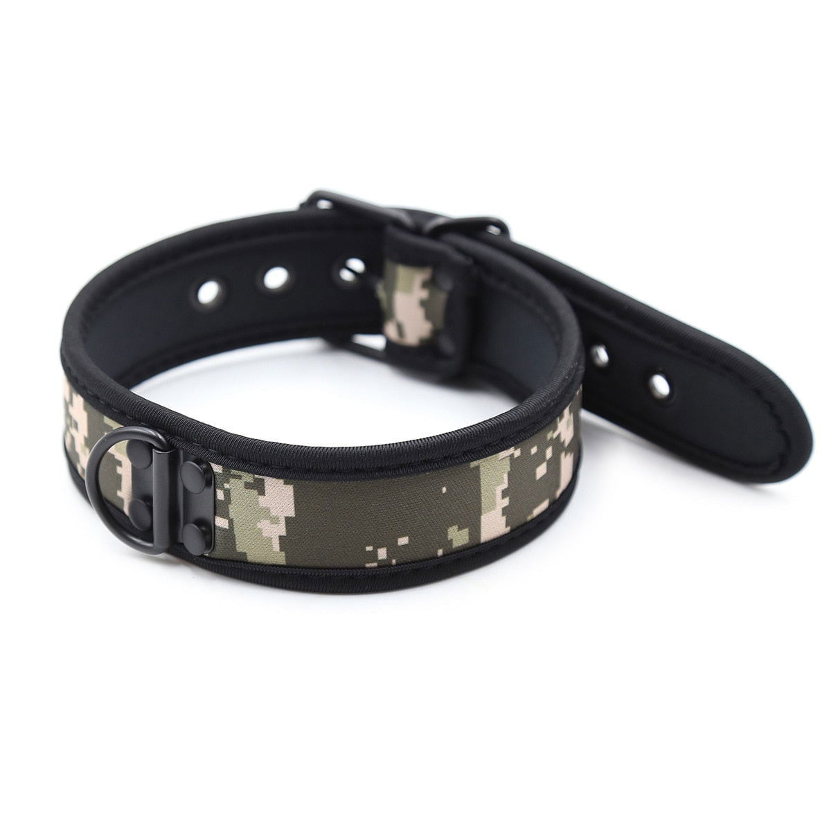 BDSM and Puppy Play Collars with leash ring. 10 colours to choose - Shhh...