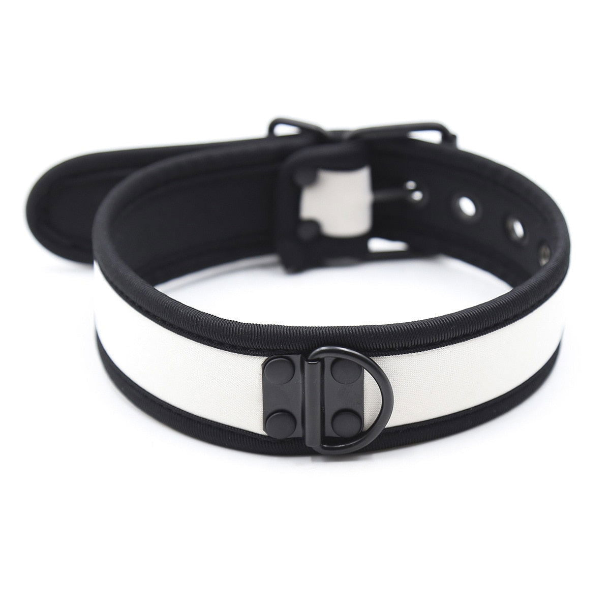 BDSM and Puppy Play Collars with leash ring. 10 colours to choose - Shhh...