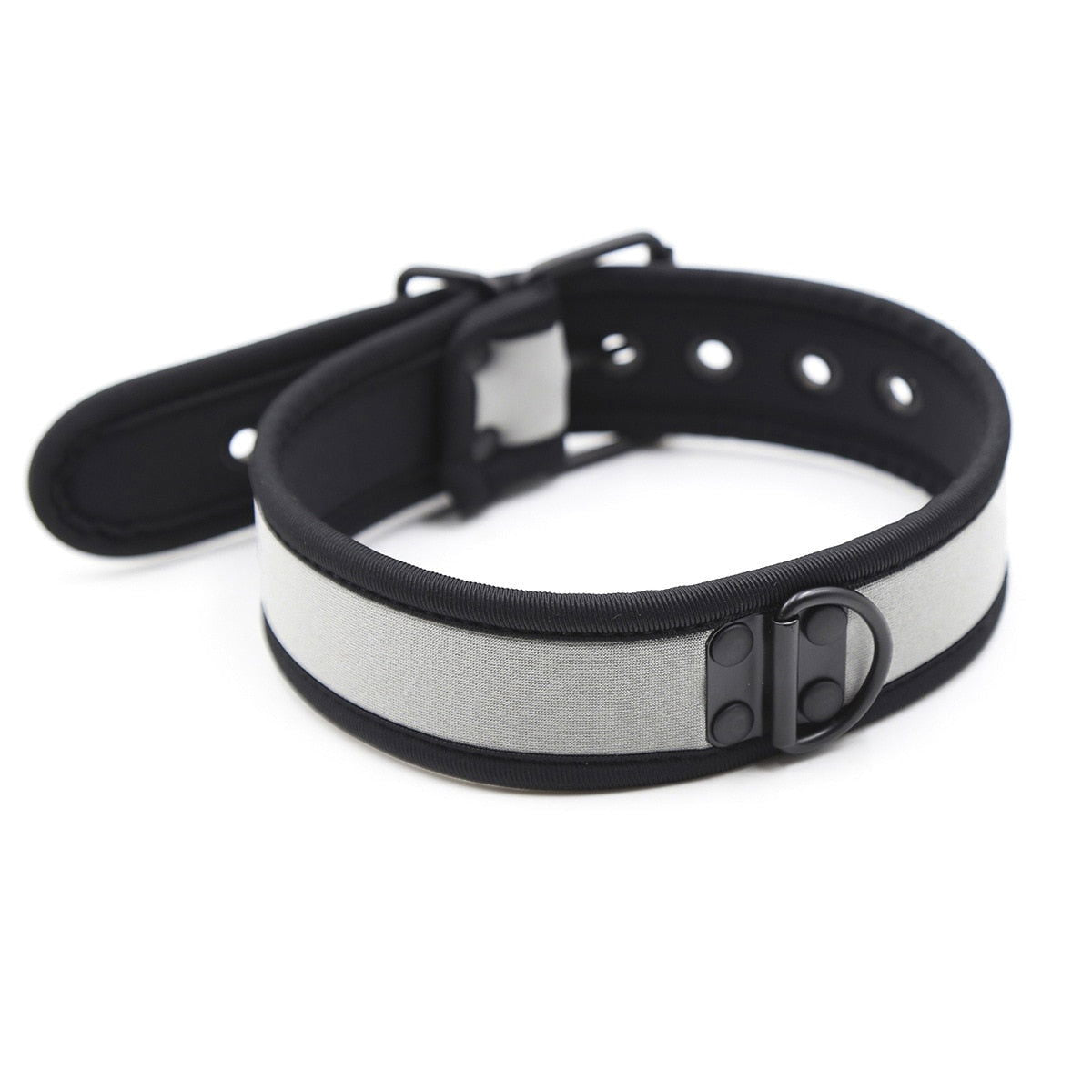 BDSM and Puppy Play Collars with leash ring. 10 colours to choose - Shhh...