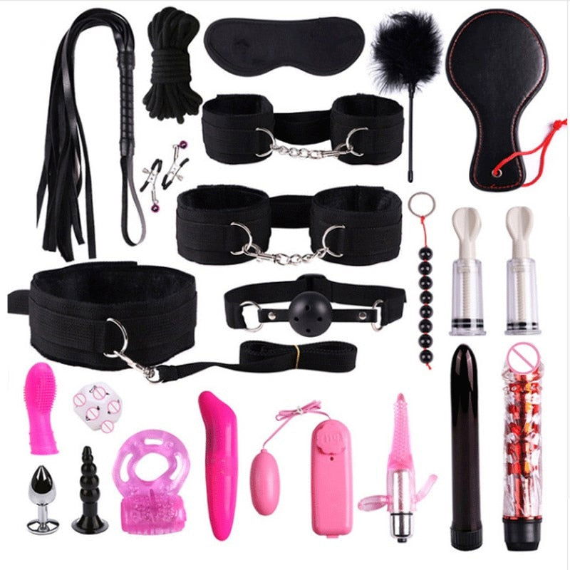 BDSM starter pack 22 assorted items 3 colour choices - Shhh...