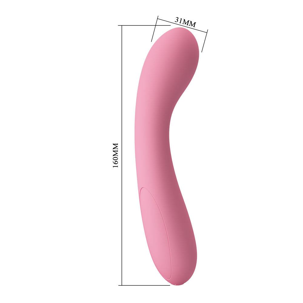 Party Up JOHN Flexible Vibe 16 cm USB Rechargeable Vibrator - PINK