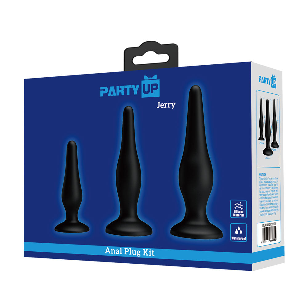 Party Up JERRY Butt Plug Set 3 Sizes