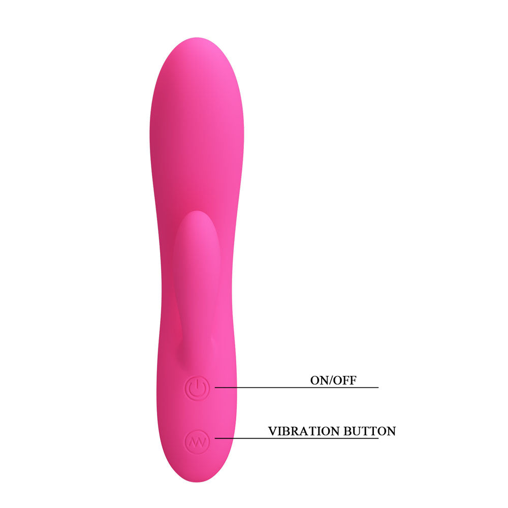 Party Up CLARE Flexible 16.9 cm USB Rechargeable Rabbit Vibrator