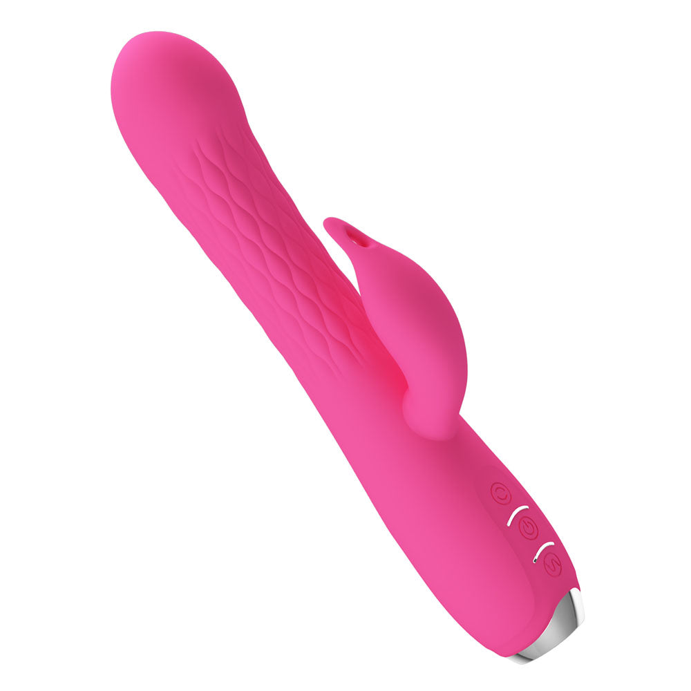 Party Up ERIC Rotating Beads Rabbit Vibrator 20.5 cm USB  - Pink
