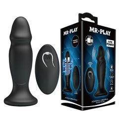 MR PLAY Powerful Vibrating Anal Plug -  12.4 cm USB Rechargeable Vibrating Anal Plug with Remote