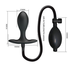 Party Up KEVIN Inflatable Butt Plug -  9.1 cm Inflatable Butt Plug