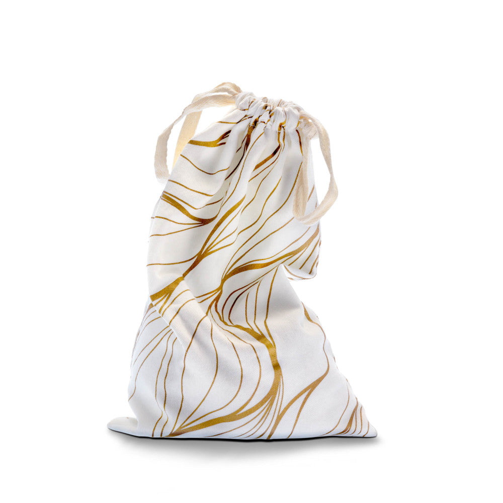 The Collection Embrace Sex Toy Storage Bag - Gold Swirl