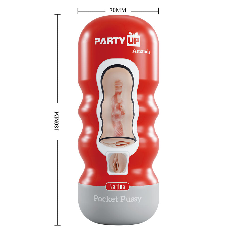 Party Up AMANDA Pocket Pussy -  Vagina Stroker