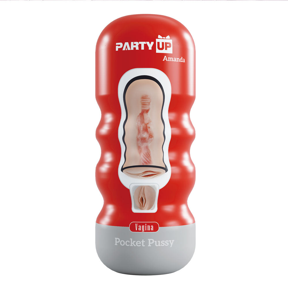 Party Up AMANDA Pocket Pussy -  Vagina Stroker