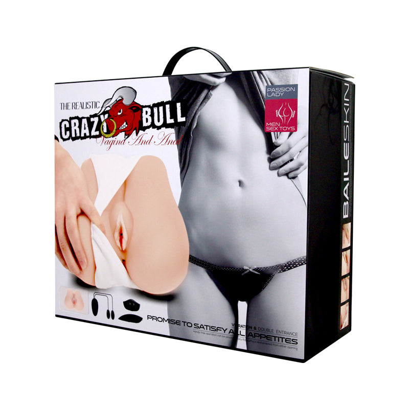 CRAZY BULL Vibrating Missionary Position Torso Masturbator