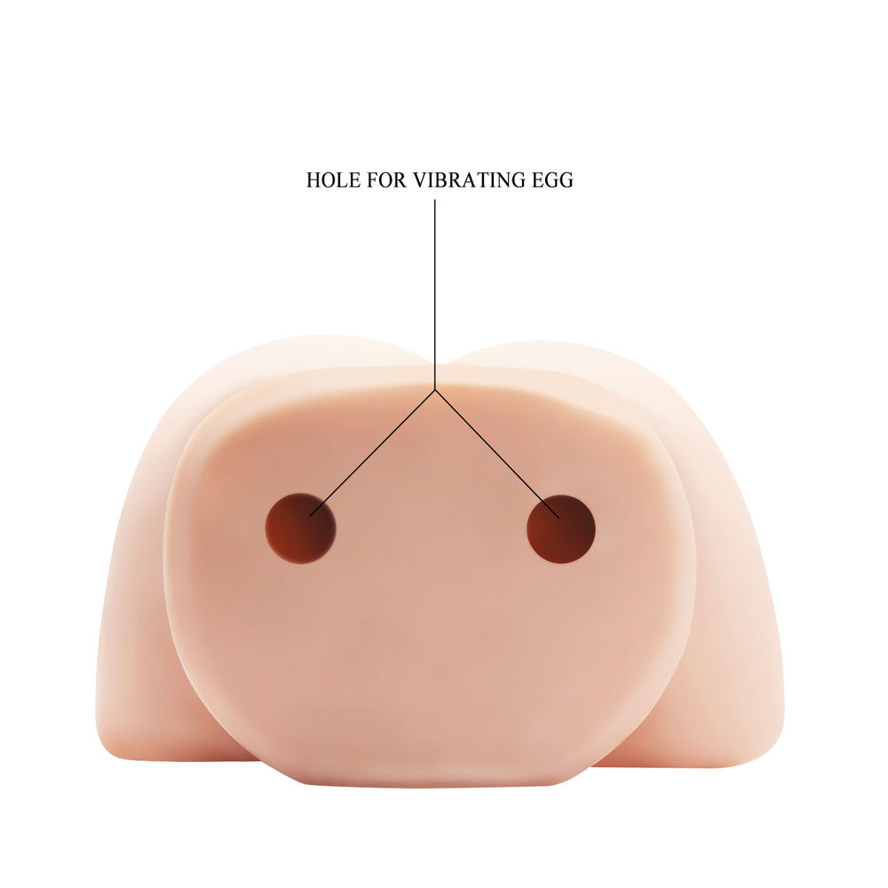 CRAZY BULL Vibrating Doggy Style Torso Fuck Toy - 2 Holes
