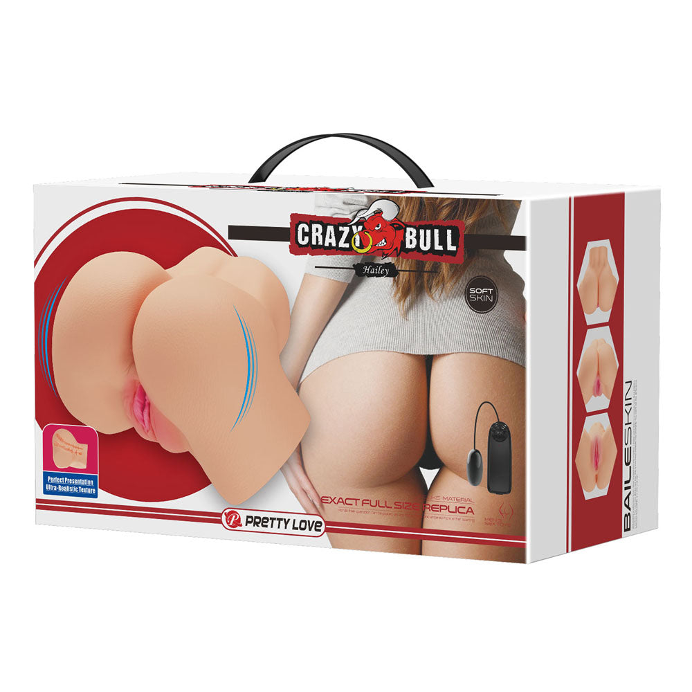 CRAZY BULL HAILEY Vibrating Doggy Style Torso Masturbator