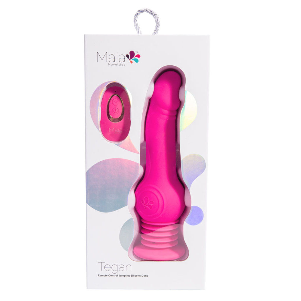 Maia TEGAN Flexible Thrusting Vibe with Remote Control - Pink