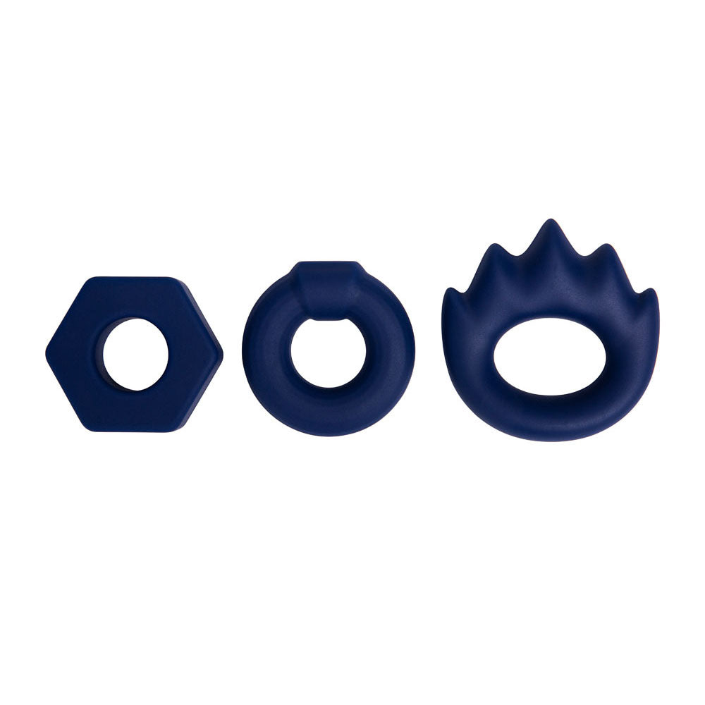 Maia LONZO Silicone Cock Rings - Set of 3