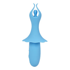 Maia SIENNA 15.2 cm USB Rechargeable Fluttering Bullet - BLUE