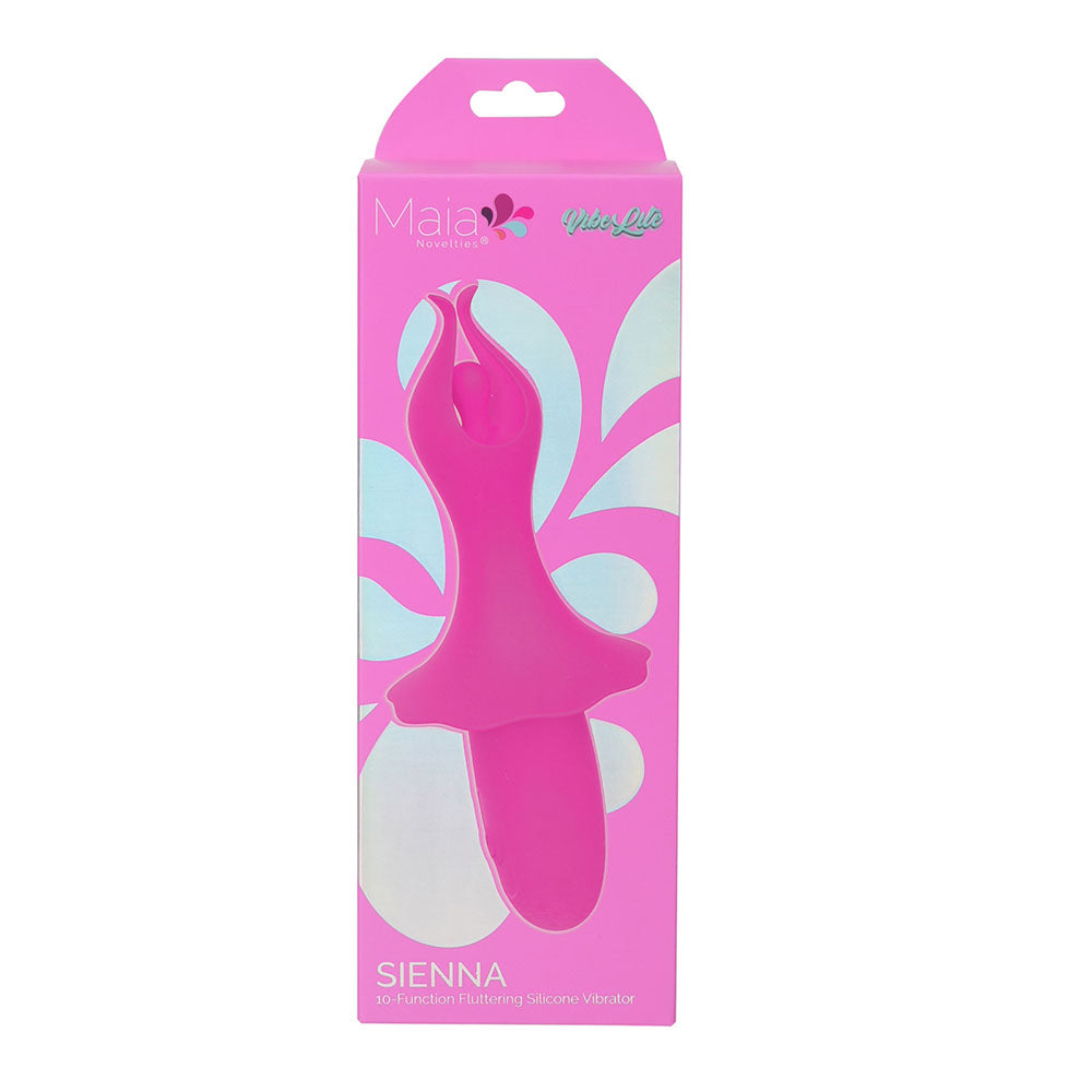 Maia SIENNA 15.2 cm USB Rechargeable Fluttering Bullet - PINK