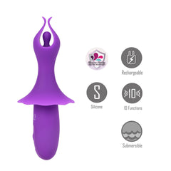 Maia SIENNA - 15.2 cm USB Rechargeable Fluttering Bullet