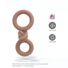 Maia COOPER - Caramel - Caramel Cock & Balls Rings