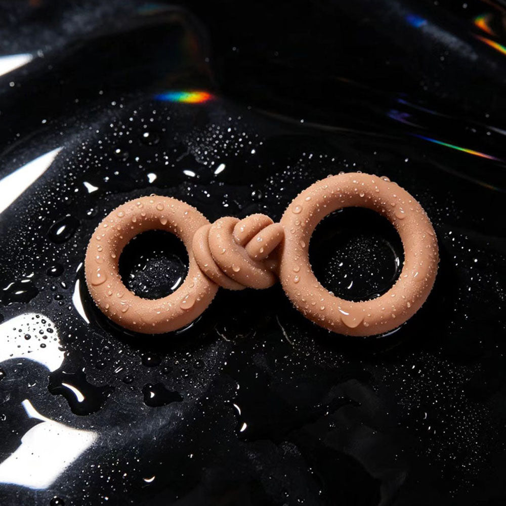Maia COOPER - Caramel - Caramel Cock & Balls Rings