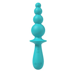Party Up EVAJ ANE 17.1 cm USB Beaded Vibrator - Teal