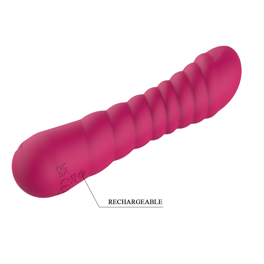 Party Up JAYLEI 14.6 cm USB Vibrator - Pink