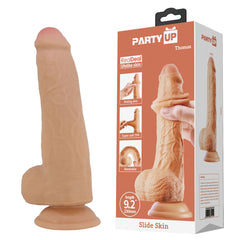 Party Up THOMAS Slide Skin Dong -  23 cm Flexible Dildo