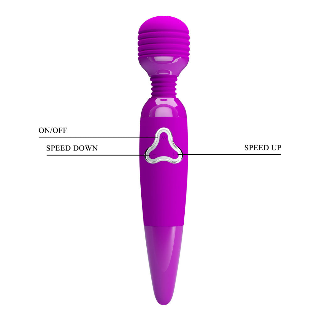 Party Up BRUCE 25 cm USB Rechargeable Ladies Massage Wand