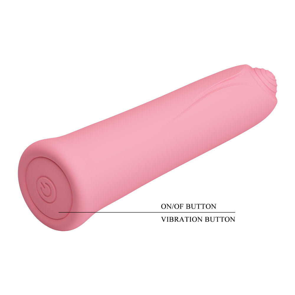 Party Up EDISON 10.3 cm USB Rechargeable Vibrating Bullet - Pink