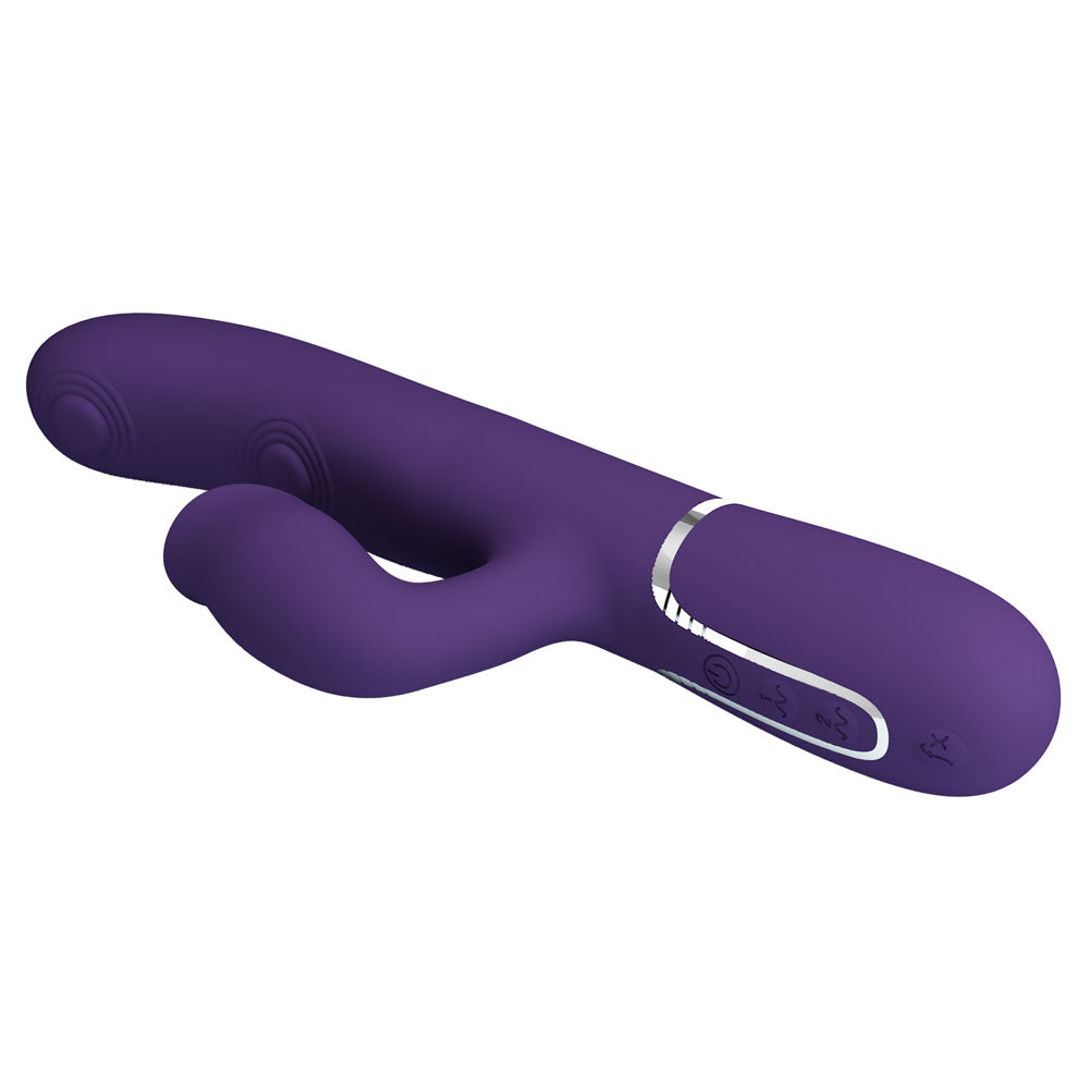Party Up ALAN 22.8 cm Vibe with Clit Licking Stimulator and Thumping Shaft