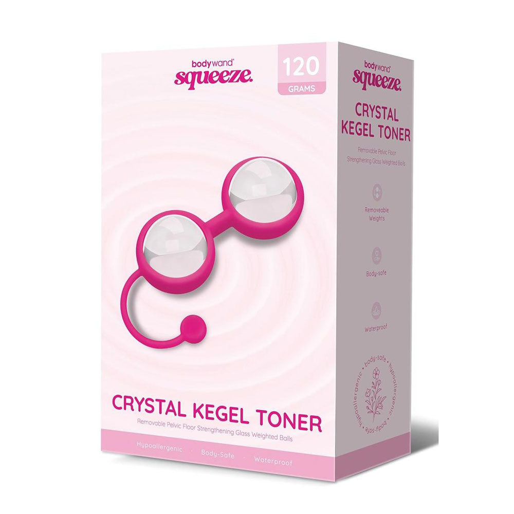 Bodywand Squeeze Crystal Glass Weighted Kegel Balls Set