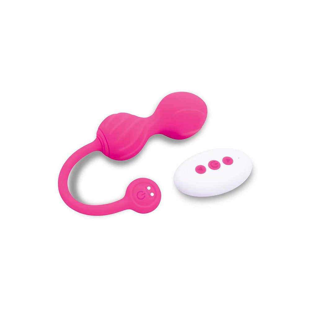 Bodywand Squeeze Pro Kegel Duo Balls - 70 grams Pink with Remote