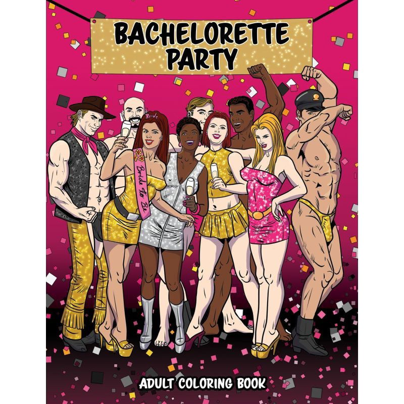 Bachelorette Party Colouring Book - Shhh...
