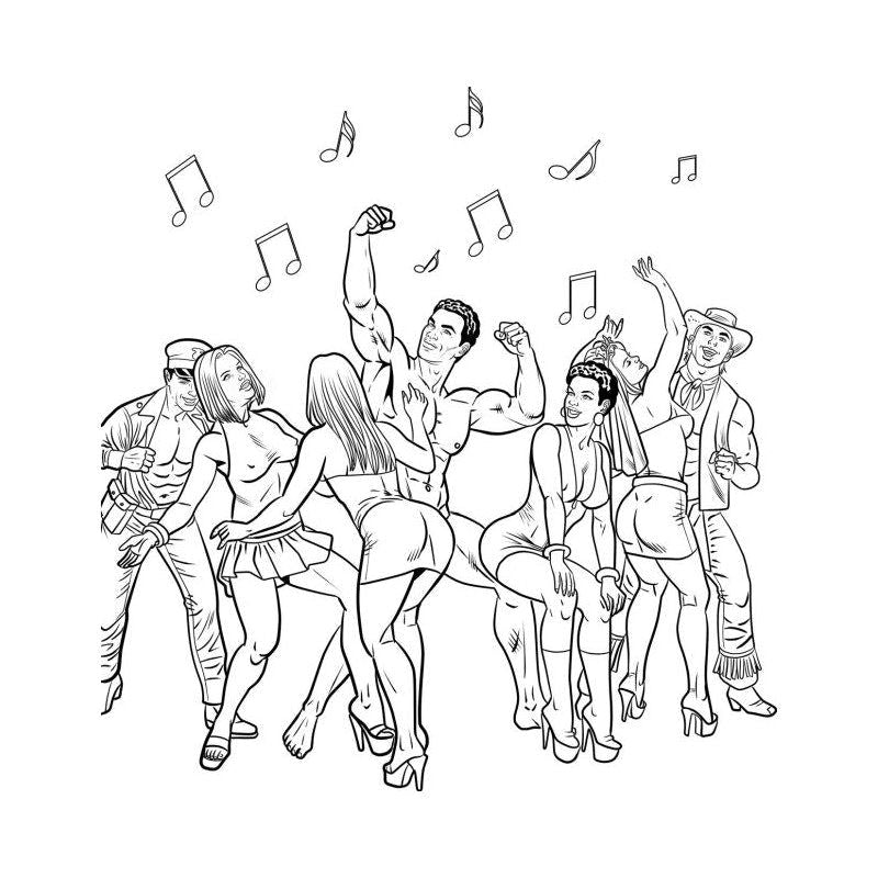 Bachelorette Party Colouring Book - Shhh...