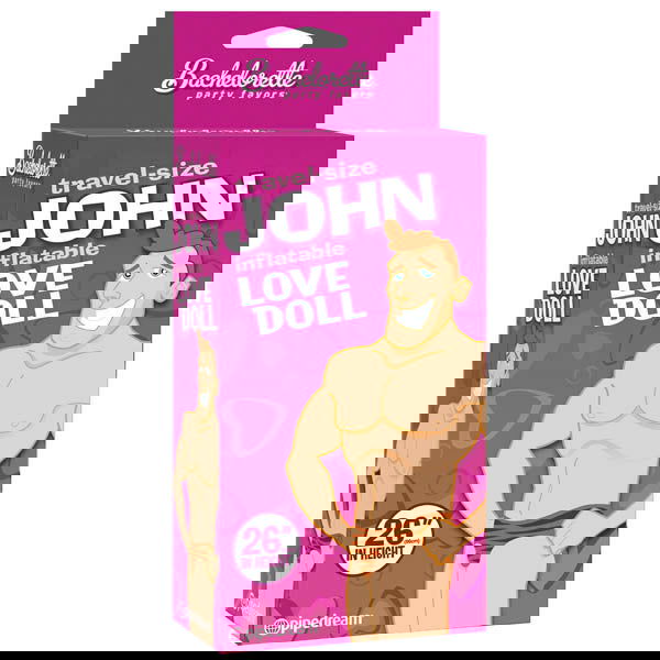 Bachelorette Party Favors - Travel-size John - Miniature Inflatable Male Love Doll - Shhh...